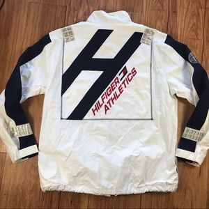 Mens Vintage Tommy Hilfiger Sailing Gear White XL